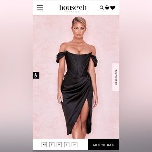 House Of CB Black Corset Dress